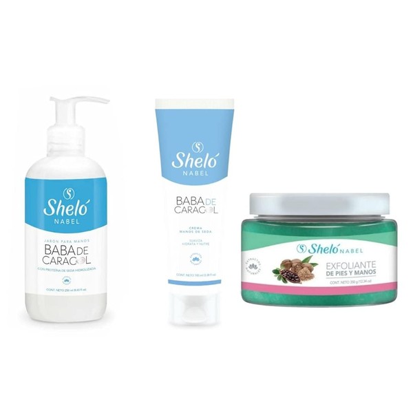 Sheló Nabel Kit Manos de Seda para Exfoliar Rehidratar Piel