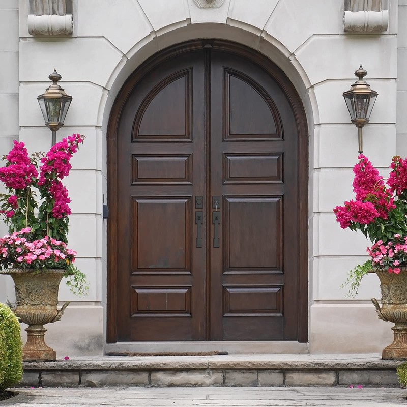 Haidms Matte Black Double Door Lock Set, Heavy Duty Double