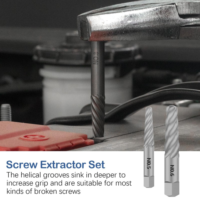 MABLEVI 36 Pcs Upgrade Screw Extractor Set, 3/8” Drive Multi-Spline