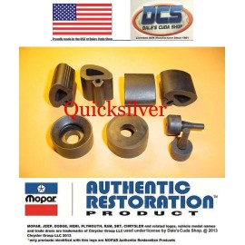 DCS Dale's Cuda Shop 1966 67 Dodge Charger Hood Rubber Bumper Kit New MoPar USA