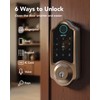 Devo G8 Smart Lock, Fingerprint Door Lock with Code, 6-in-1
