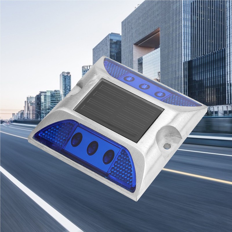LED Solar Power Ground Marker Lights Waterproof Outdoor Driveway Road