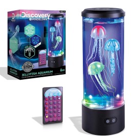Discovery Kids 15 Lighting Options LED Jellyfish Aquarium Lamp with Remote Dual Powered