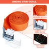 Pack of 10 Lashing Straps, 25 mm Wide Lashing Strap,