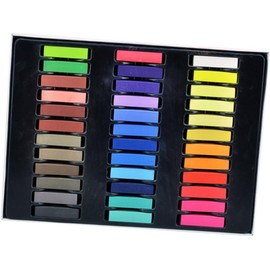 36 Colores de Tizas para Cabello Temporal Pastel DIY 36 Tonos, Cera de Color Temporal Pintura de Cabello en Polvo Fácil de Usar