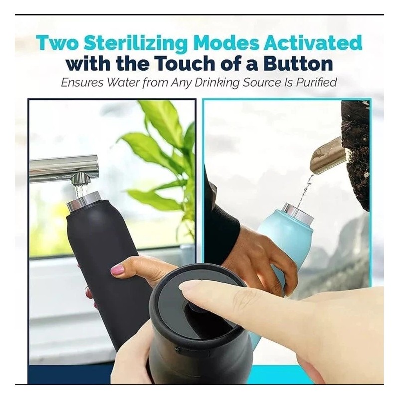UVBrite TT-B02 96991-CHN-1 Self Cleaning Water Bottle Sterilization 18.6 Oz