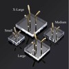 Hipiwe Gold Metal Arm Display Stand Easel with Acrylic Base