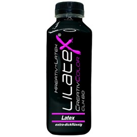 500 ml Lilatex Coloured Creative Latex Extra Thick Liquid Latex/Colour Latex/Latex Milk/Natural Latex (Black)