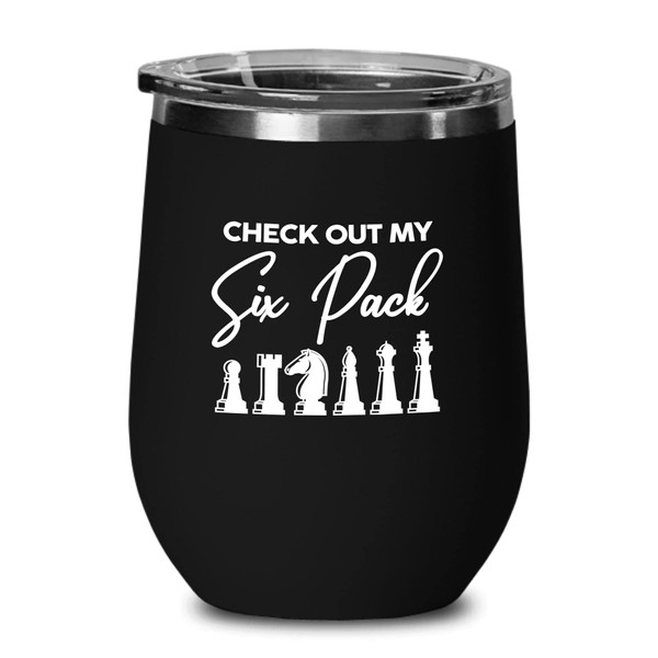 Chess Black Edition Wine Tumbler 12oz - Check Out My
