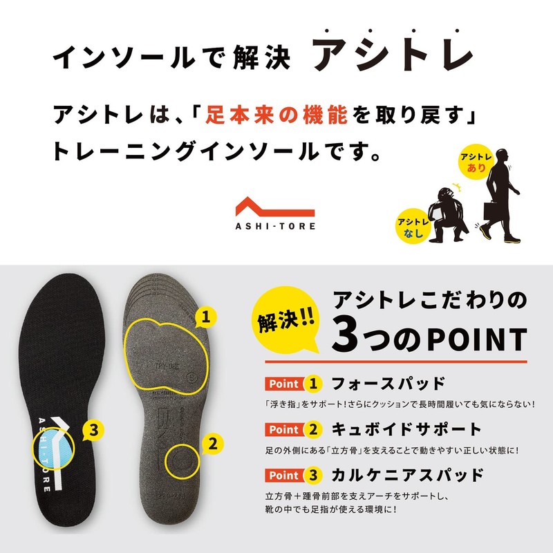 BMZ Functional Insole Asi-Tresport Kids AT-T928 Black 6.3-8.1 inches Children's