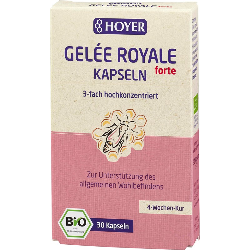 Hoyer Gelee-Royal-FORTE-Kapseln 30 Kapseln, 1er Pack (1 x 12.2 g)