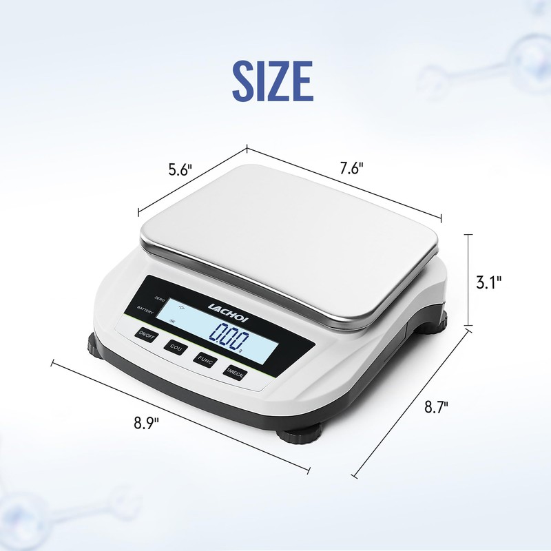 LACHOI Lab Scale 0.01g×5000g Precision Scale Analytical Balance Lab Scale