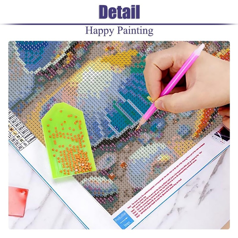 WUDWL Diamond Painting Kits for Adults - 4 Pack Beach