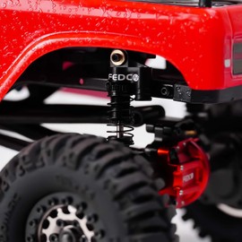 FEDCO SCX24 38MM Oil-Filled Shocks CNC Aluminum Threaded Shock Absorber For Axial SCX24 Upgrade Parts 1/24 RC Crawlers