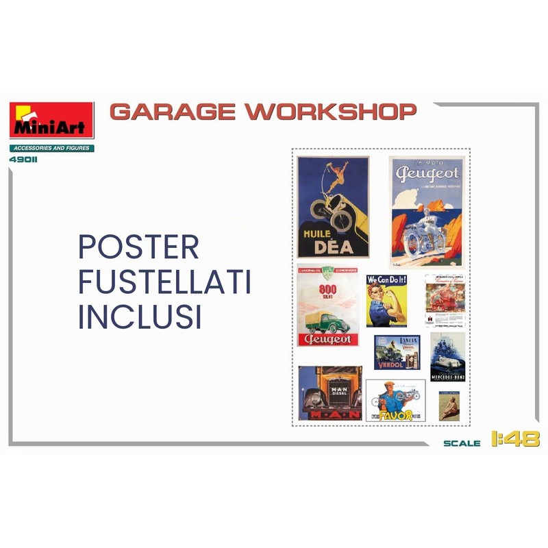 MiniArt - 1/48 Garage Workshop (1/24) *