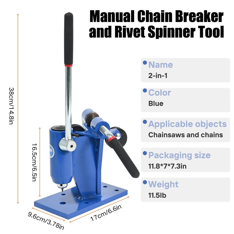 2 in 1 Chainsaw Chain Breaker and Spinner, Chain Breaker,