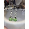 Sterling Silver earrings Green