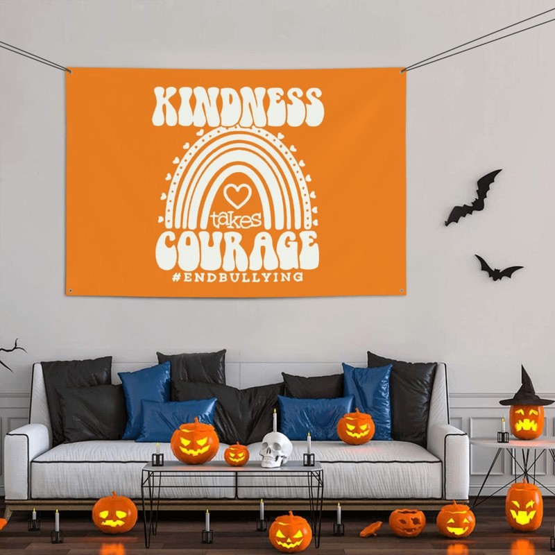 Unity Day - Peace Love Unity Anti Bullying Orange Banner