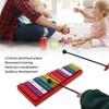 Colorful Xylophone Aluminum Birch 13 Tones Professional Glockenspiel for Creating