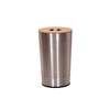 Household Essentials 7081-1 Round Metal Laundry Hamper - Removable Liner