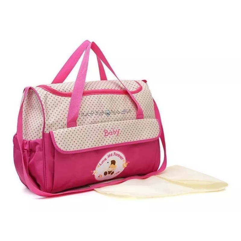 Yooshi Set 5 Bolsas Pañalera Mochila Viaje Moderna Y Cambiador