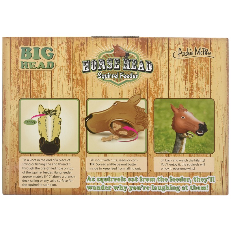 Accoutrements Horse Head Squirrel Feeder