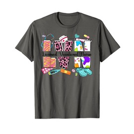 Cute LVN Scrup Top Nurse Day CNA RN Nurse Week Gifts Nursing T-Shirt