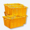 Domestic plastic box carrying box square basket No. 1 5 pieces No. 1 5 handles
