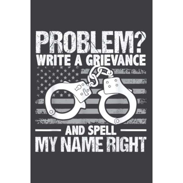 Problem Spell My Name Correctional Officer Thin Silver Line: Undated