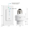 DEWENWILS Remote Control Light Socket, Mounted Wireless Light Switch 100FT