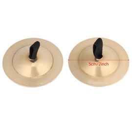 2Pcs Finger Cymbals Belly Dancing Zills Brass Tibetan Tingsha Cymbals Yoga Spiritual Buddhist Chimes Hand Percussion instrument