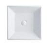 DeerValley DV-1V022 Bathroom Vessel Sink and Square White Ceramic Porcelain