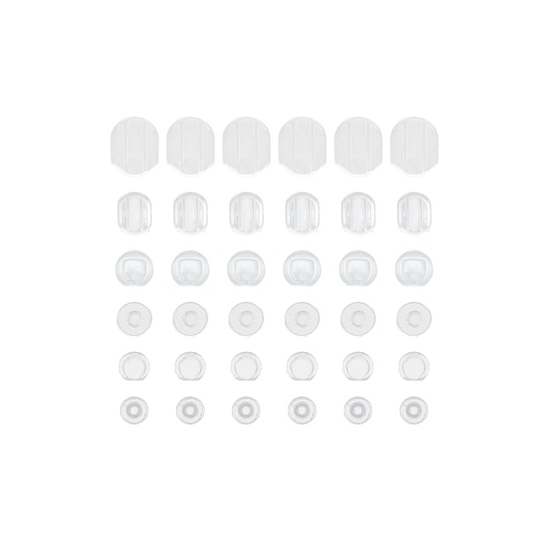 Almohadillas de Silicona para Aretes de Clip 120 Unidades