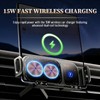Wireless Charging Rotating Car Mount, High Intelligent 2 in 1