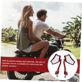BUGUUYO 1set Motorcycle Rearview Mirrors High Definition Safety Mirrors for Motorcycles Electric and Scooters Easy Installation Compatibility and Glare Reduction for Enhanced Visibility