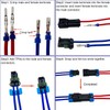 Twippo 14-12 AWG 1/2/4 Pin Connector Weather Pack Connectors Kit