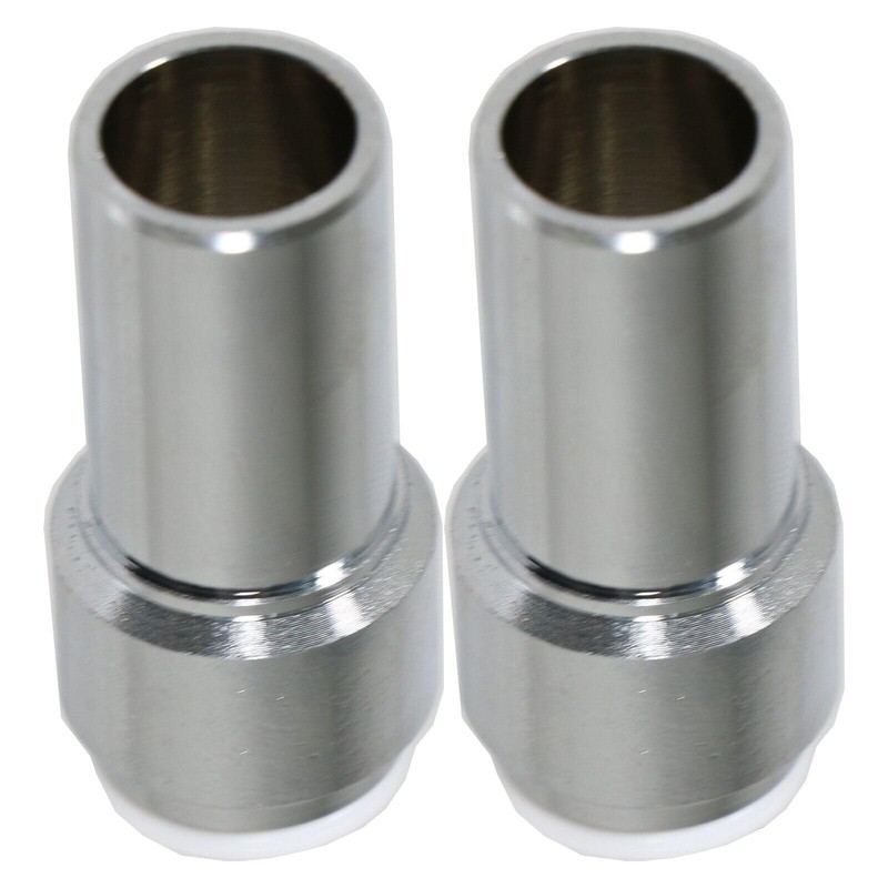 SPARES2GO Radiator Valve 15mm x 10mm Pushfit Chrome Speed Fit