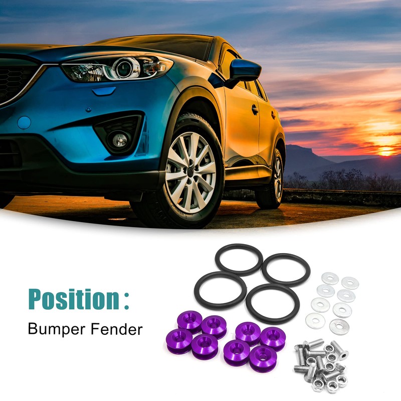 ACROPIX Bumper Trunk Fender Hatch Lid Fastener Kit Quick Release