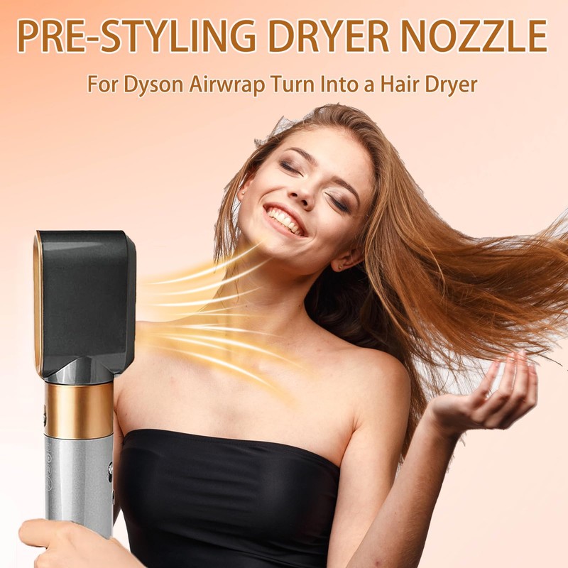 Pre-Styling Dryer Attachment Nozzle Replacement for Dyson Airwrap Styler Accessories