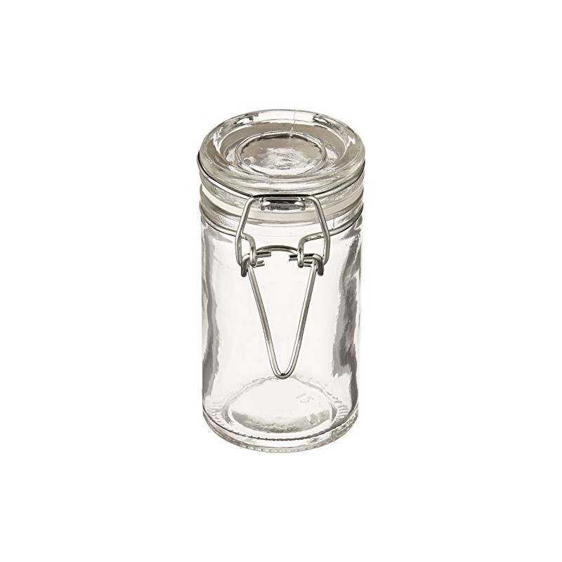 Darice 910306 Glass JAR with Locking LID, Clear