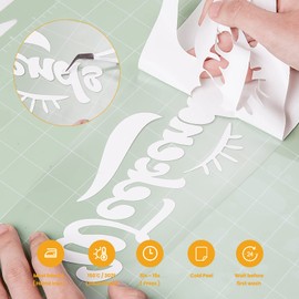 White Heat Transfer Vinyl Roll - 12ich x 20Feet White Iron on Vinyl Roll, White HTV Vinyl for T-Shirt Clothing and Other