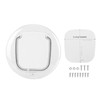 Cat Door for Interior Exterior Doors Transparent 4 Way Locks