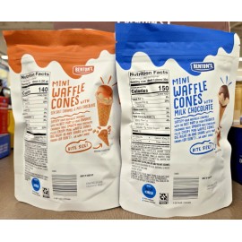 Benton's Mini Waffle Cones with Sea Salt Caramel Milk Chocolate 4.23oz (2 Bags)