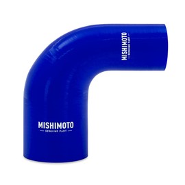 Mishimoto MMCP-R90-2030BL 90-Degree Silicone Transition Coupler, 2.00" to 3.00", Blue