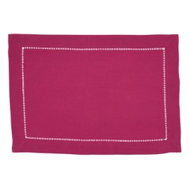 Rochester Collection Placemat with Hemstitched Border (Set of 12)