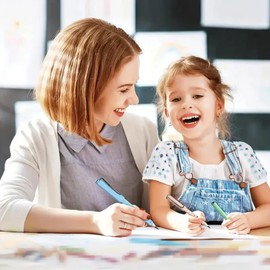 PULLUDY 6 Pcs Inkless Eternal Pencils Everlasting Infinity Gradient Color Pencil with Eraser Eternal Pencil For School Office for Writing Sketch Drawing (6 Traditional mix)