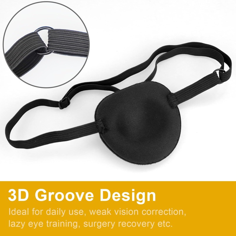 5 Eye Patches Strabismus Adjustable for Amblyopia and Lazy Eye