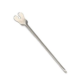 OdontoMed2011 Grooved Director & Tongue Tie - Plain Point-5 1/2" (14.0 cm) ODM