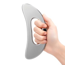 Juego de rodillos faciales de acero inoxidable y gua sha, herramientas de masaje facial refrescante para cara, cuello y ojos, rutina de cuidado de la 