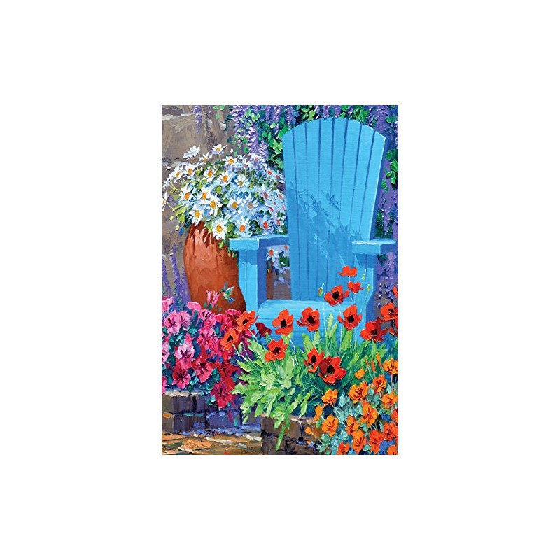 Toland Home Garden 119993 Adirondack Arrangement Flag, Garden 12.5" x